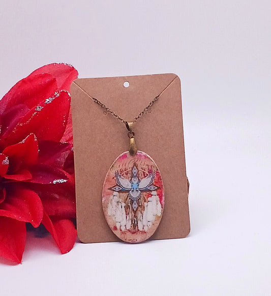 Angelic Headdress Pendant Necklace