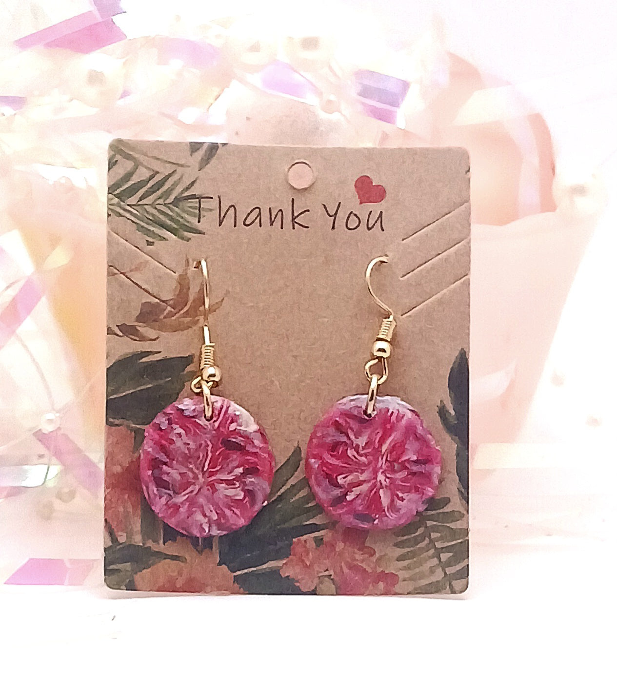 Pressed Flower Earrings